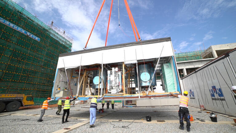 GE Healthcare’s KUBio is a prefabricated, modular manufacturing facility based on single-use technologies.